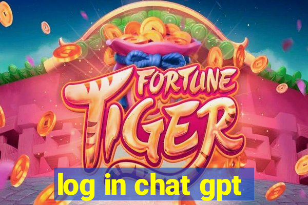 log in chat gpt